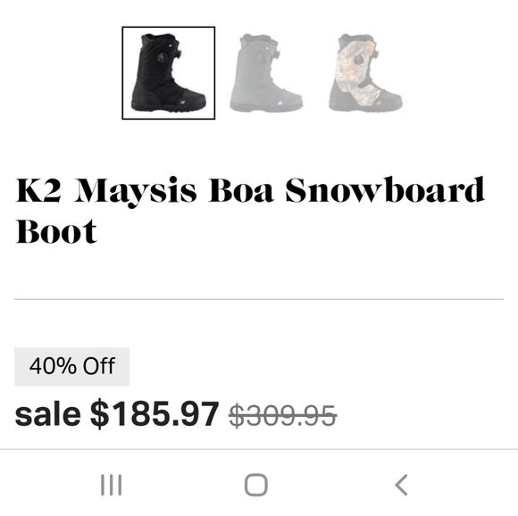 K2 Maysis double boa snowboard boots - Picture 6 of 7